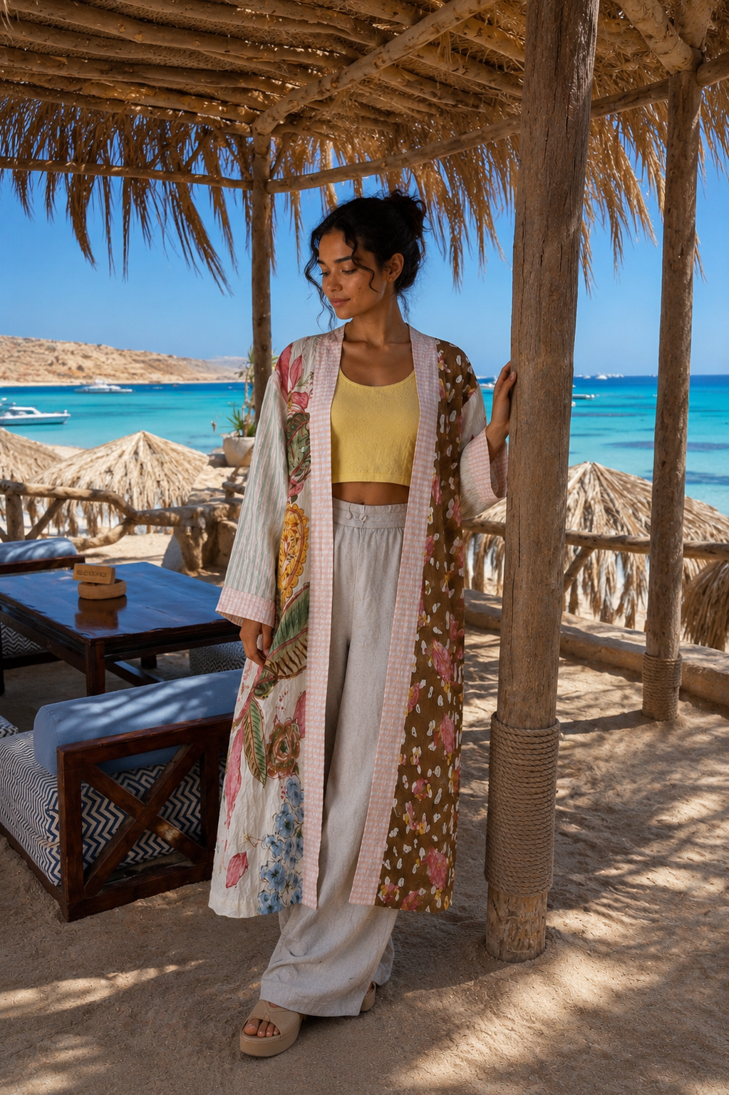 Seaside Bloom Kimono