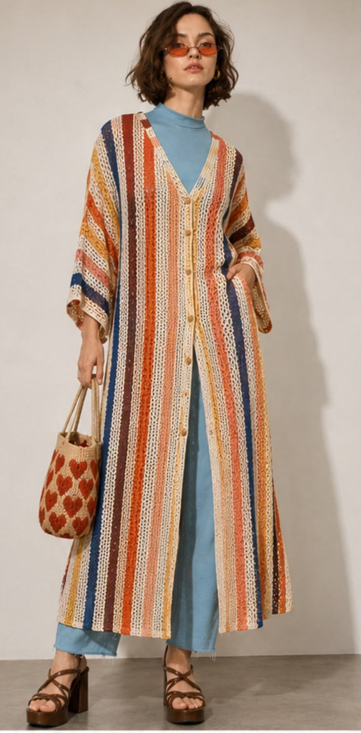 Sun Kissed Stripes Cardigan