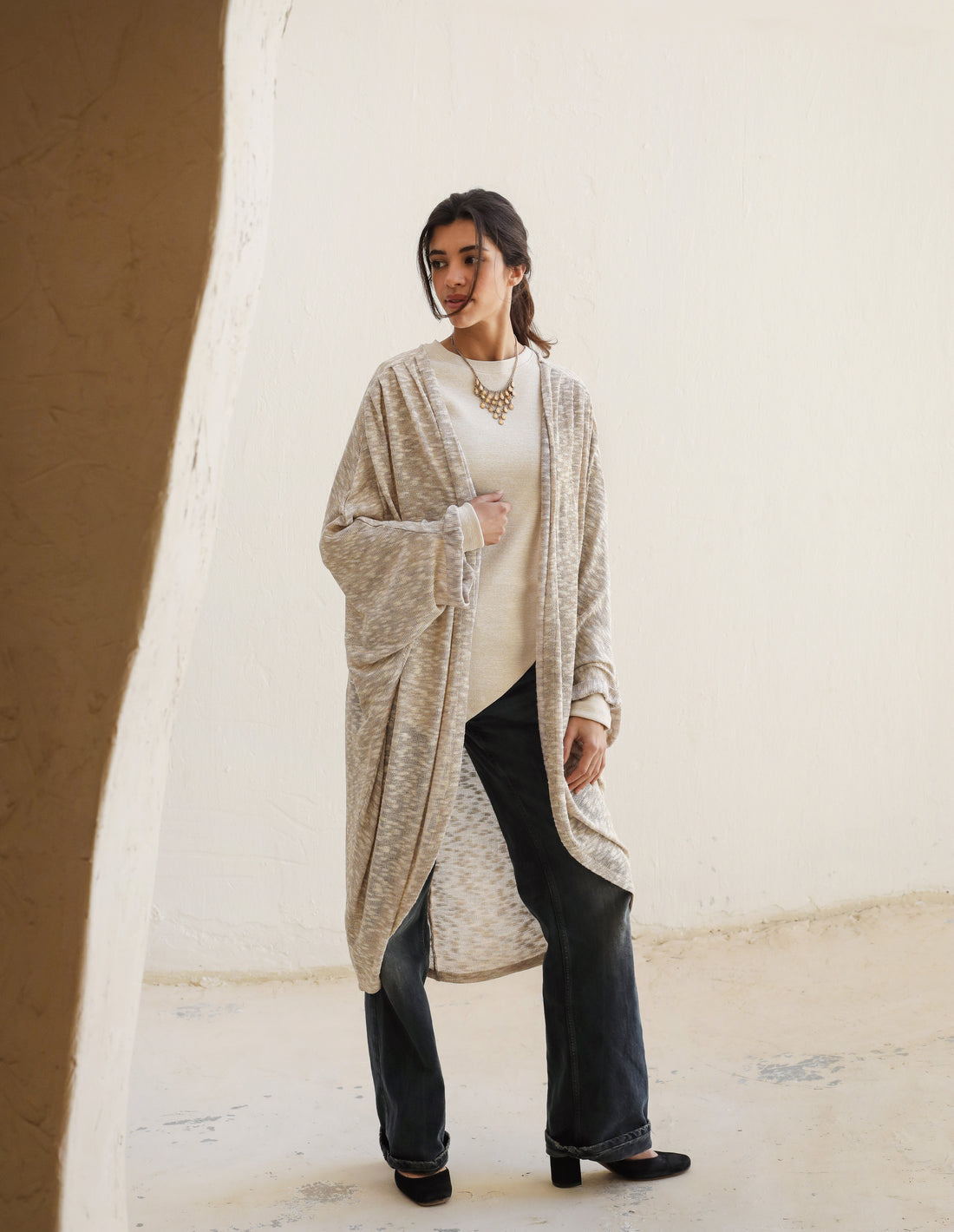 Draped Waves Cardigan