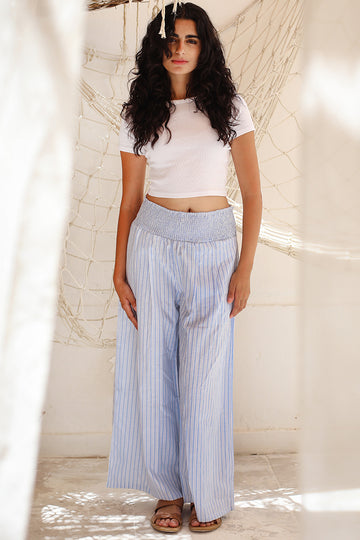 stripped pallazo pant